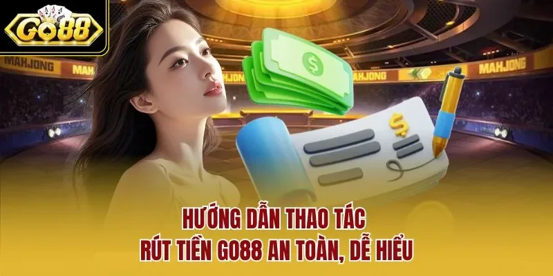 Hướng dẫn thao tác rút tiền GO88 an toàn, dễ hiểu